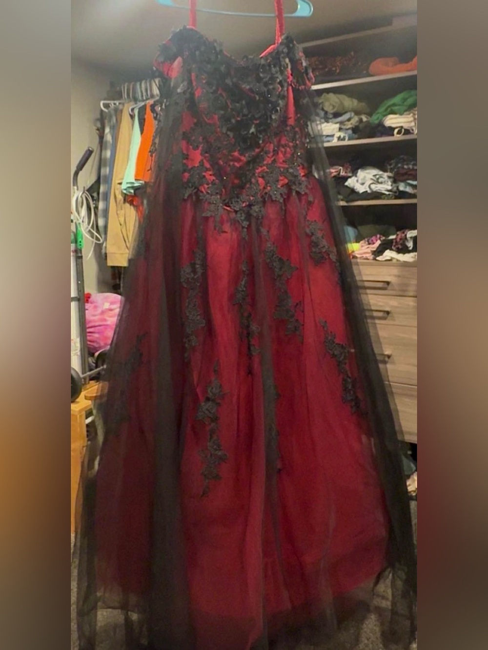 Gothic plus size wedding dress
